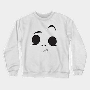 scary funny sweet face Crewneck Sweatshirt